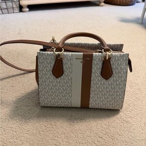 Michael Kors Brown and Cream Women's Bag